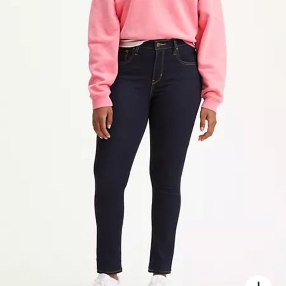 Levi’s 721 high rise skinny - dark wash - Picture 1 of 7